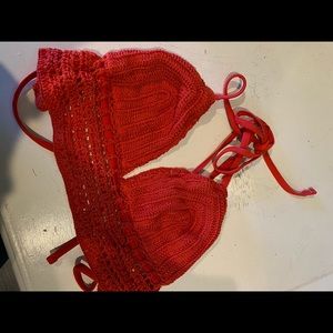 Crochet bikini top